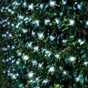 250 LED White Solar Net Lights