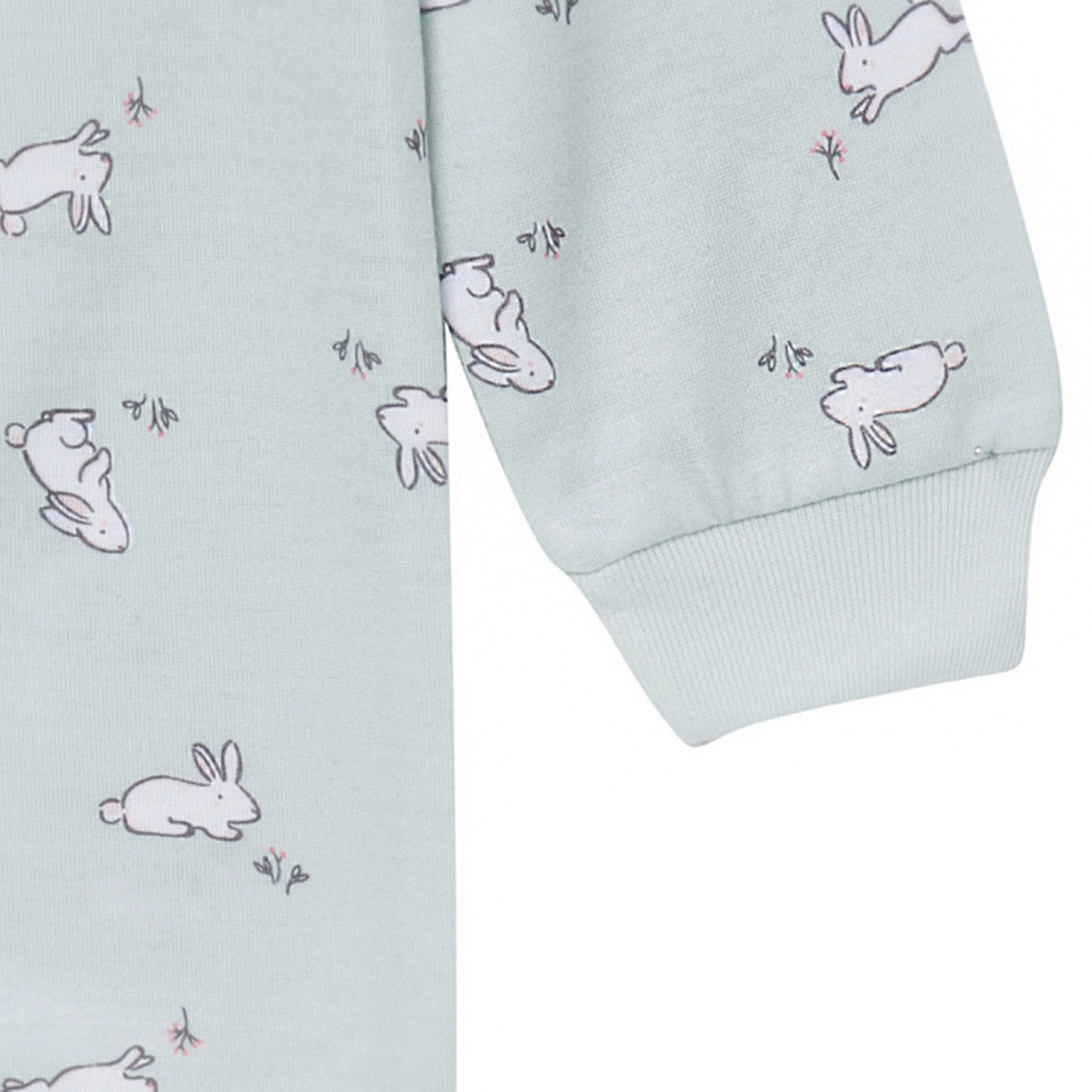 3-Pack Infant & Toddler Girls Bunnies Footless Pajamas