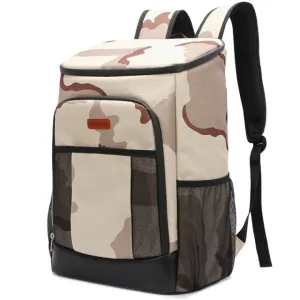 30L Thermal Cooler Backpack With Side Pockets