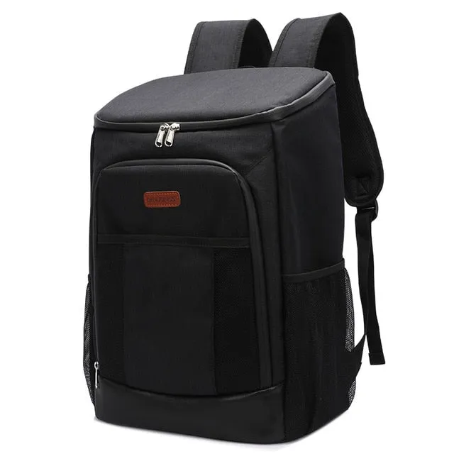 30L Thermal Cooler Backpack With Side Pockets