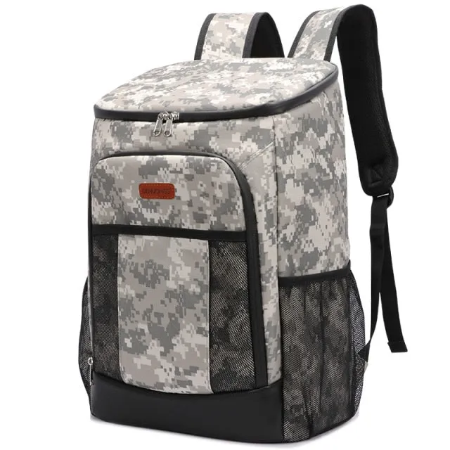 30L Thermal Cooler Backpack With Side Pockets