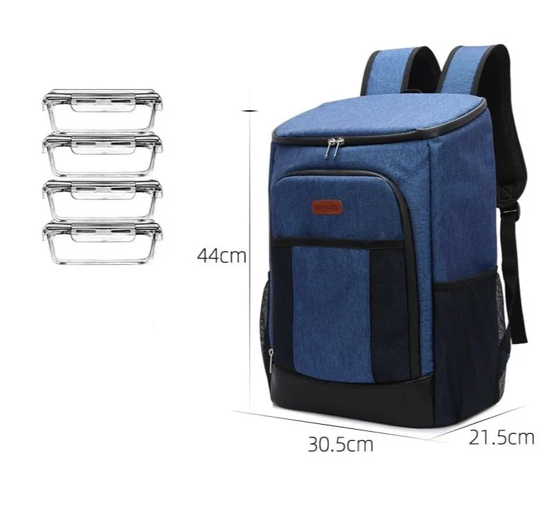 30L Thermal Cooler Backpack With Side Pockets