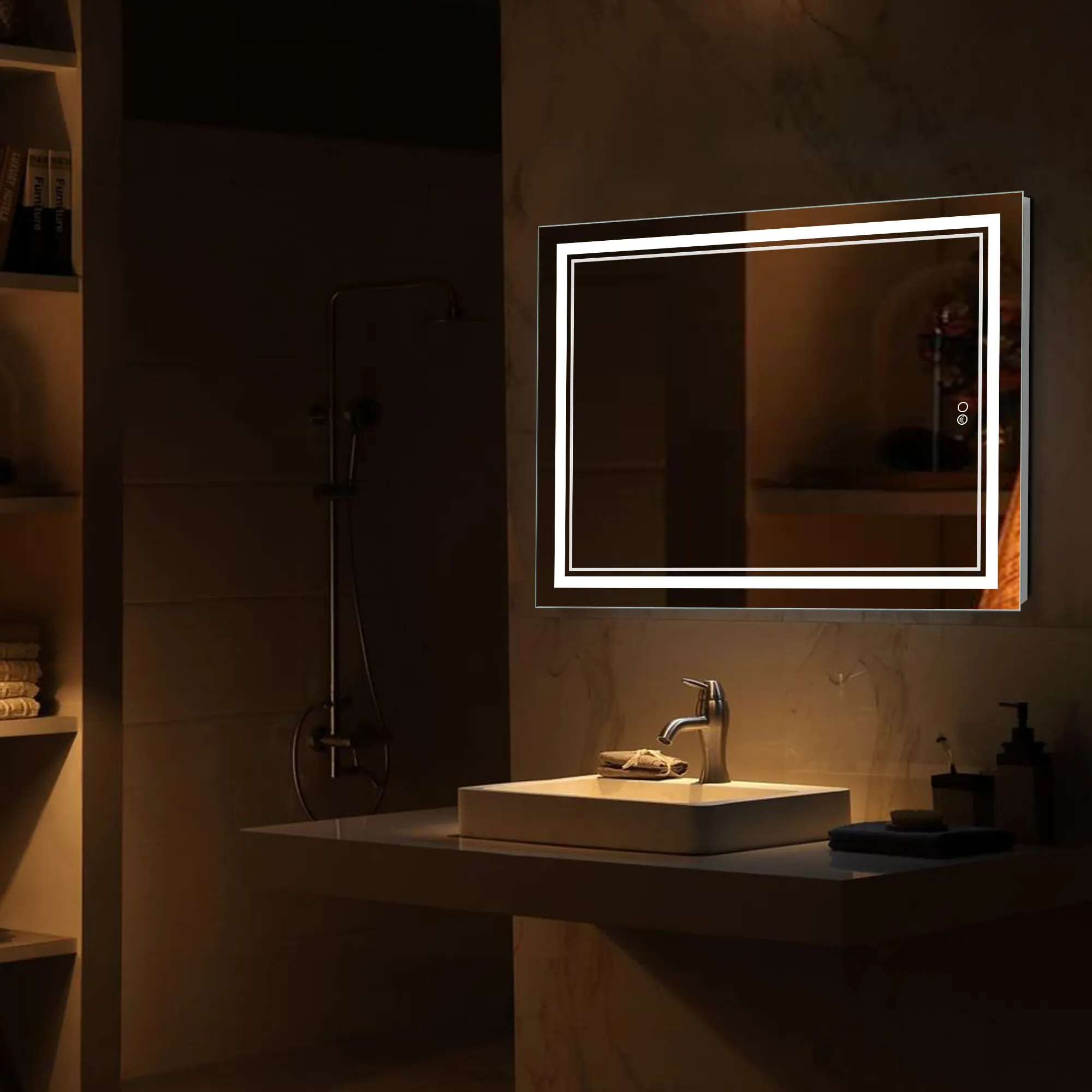 39-in H x 24-in W LED Bathroom Mirror