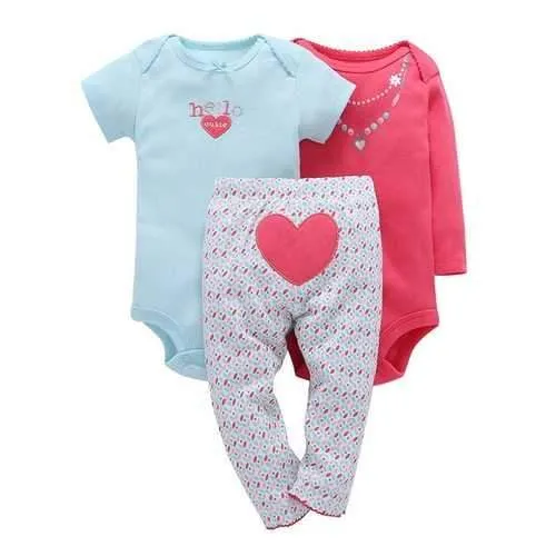 3Pcs/Set Unisex Baby Clothing