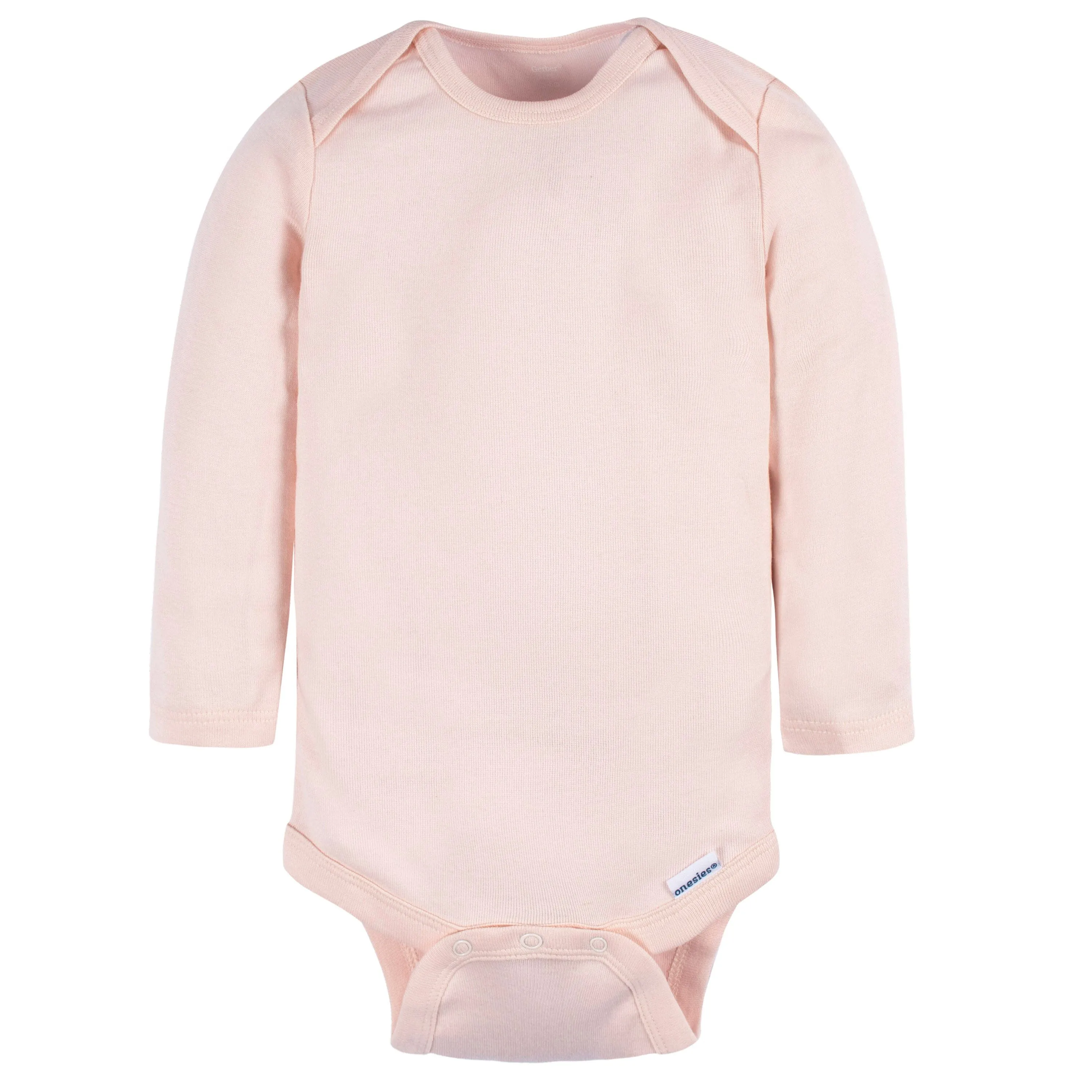 4-Pack Baby Neutral Blue/ Pink Long Sleeve Onesies® Bodysuits