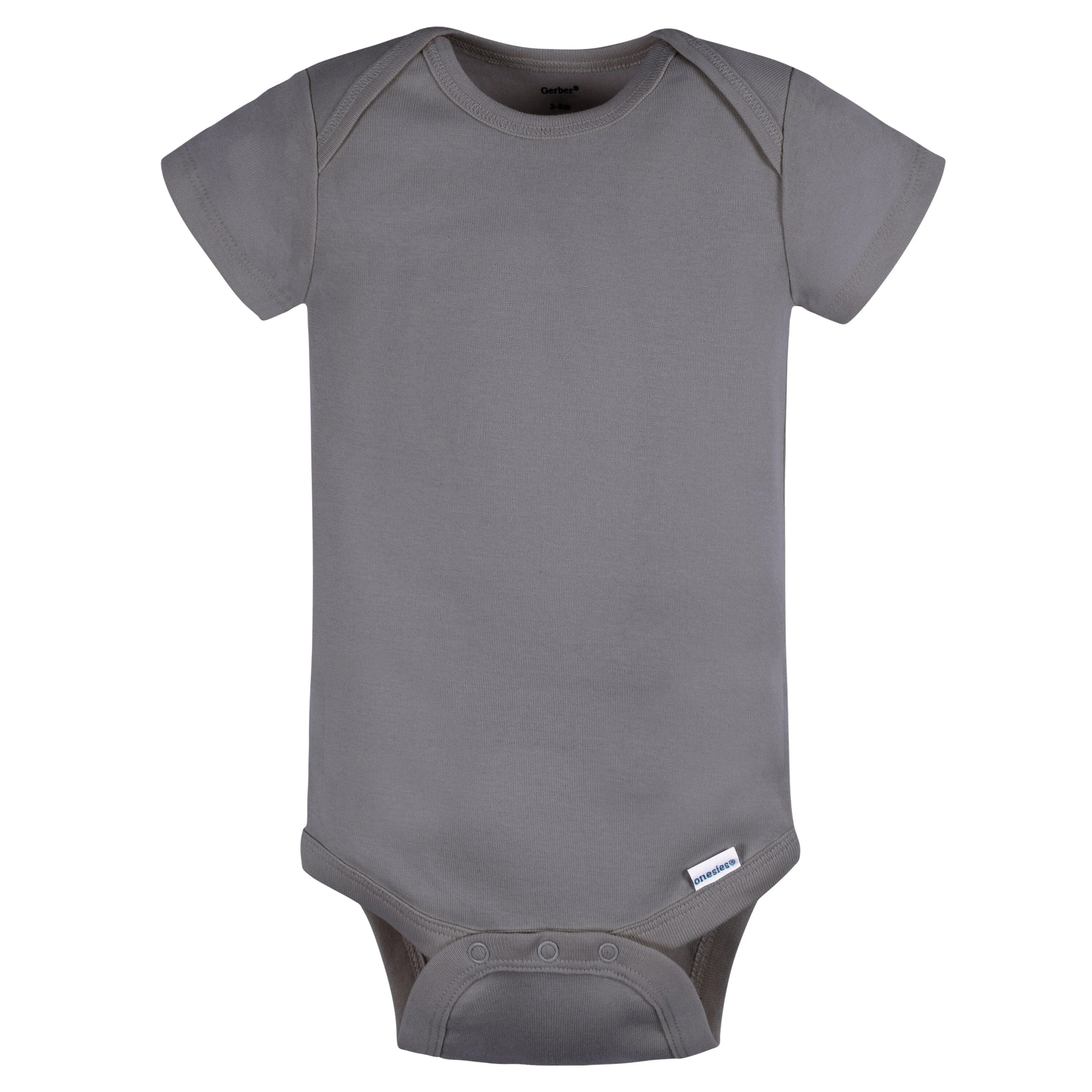 5-Pack Baby Neutral Greys Short Sleeve Onesies® Bodysuits