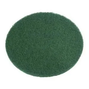 8" Green Heavy Duty Floor Scrubbing Pads - Case of 10