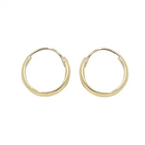 9ct Yellow Gold 11mm Sleepers Earrings ES152