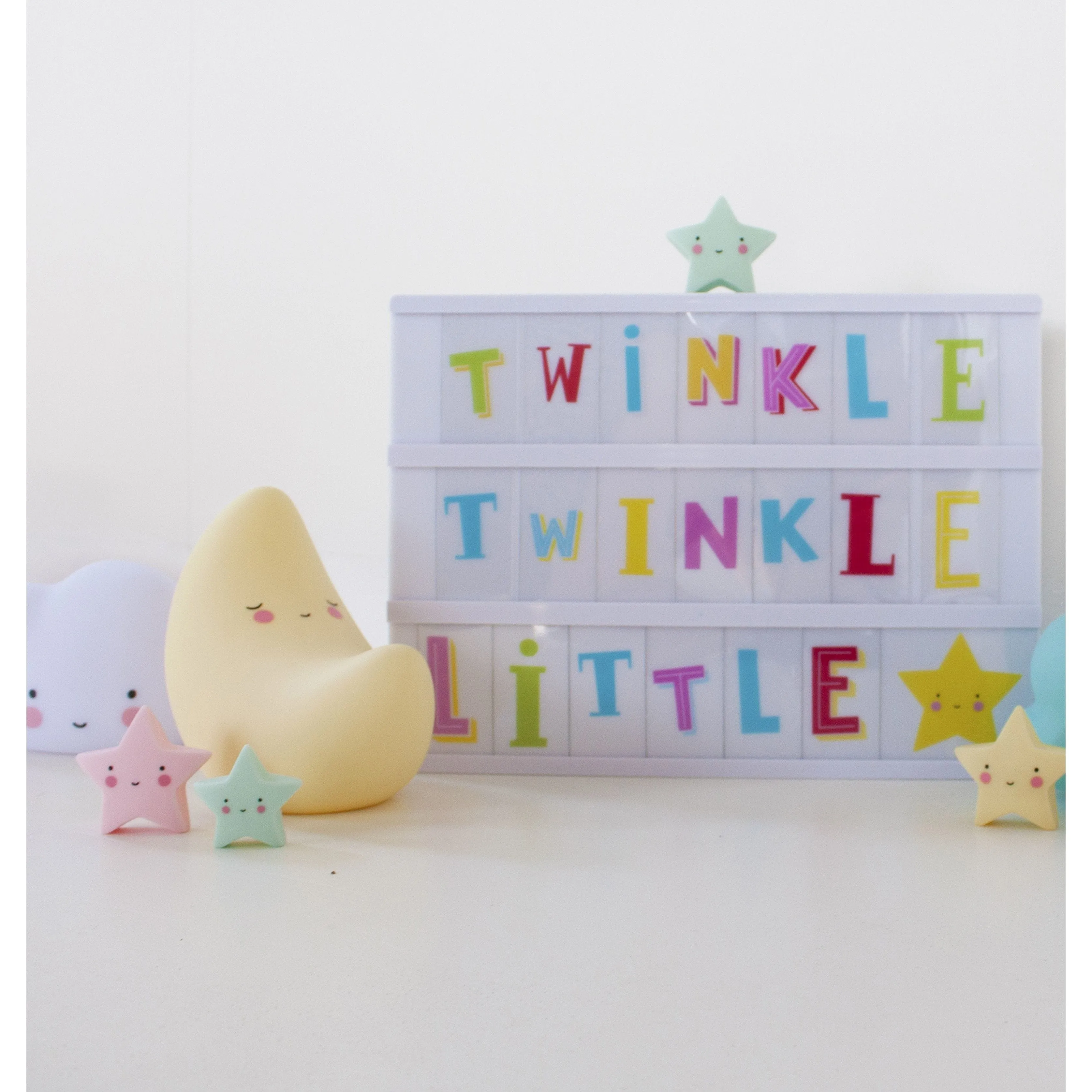 A Little Lovely Company Lightbox Letter Set Funky - Colour