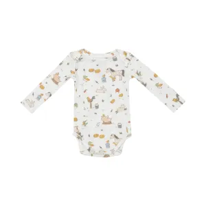 Angel Dear - LS Bodysuit - Farm Babies