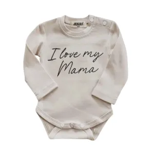 Bencer & Hazelnut Long Sleeve Bodysuit - I Love My Mama