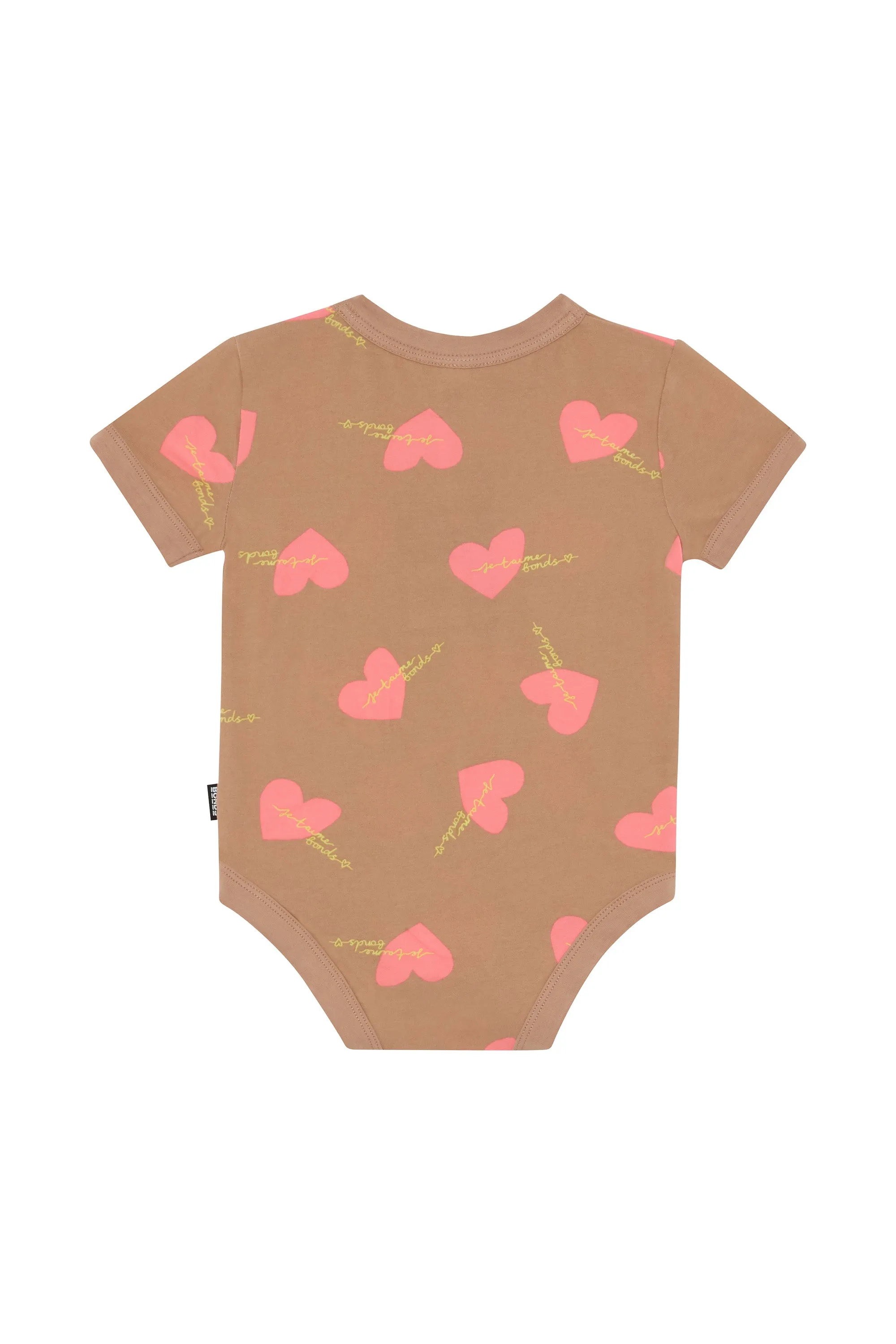 Bonds Roomies Short Sleeve Bodysuit - Love Bonds Pale Almond