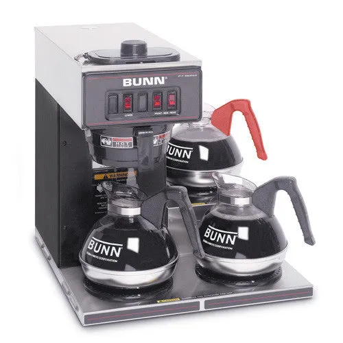 Bunn VP17-3 BLK, Coffee Brewer with 3 Warmers (3 lower)