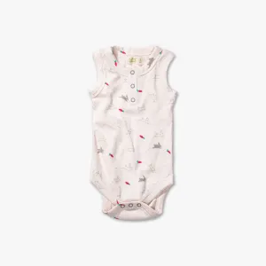 Bunnies Waffle Tank Bodysuit