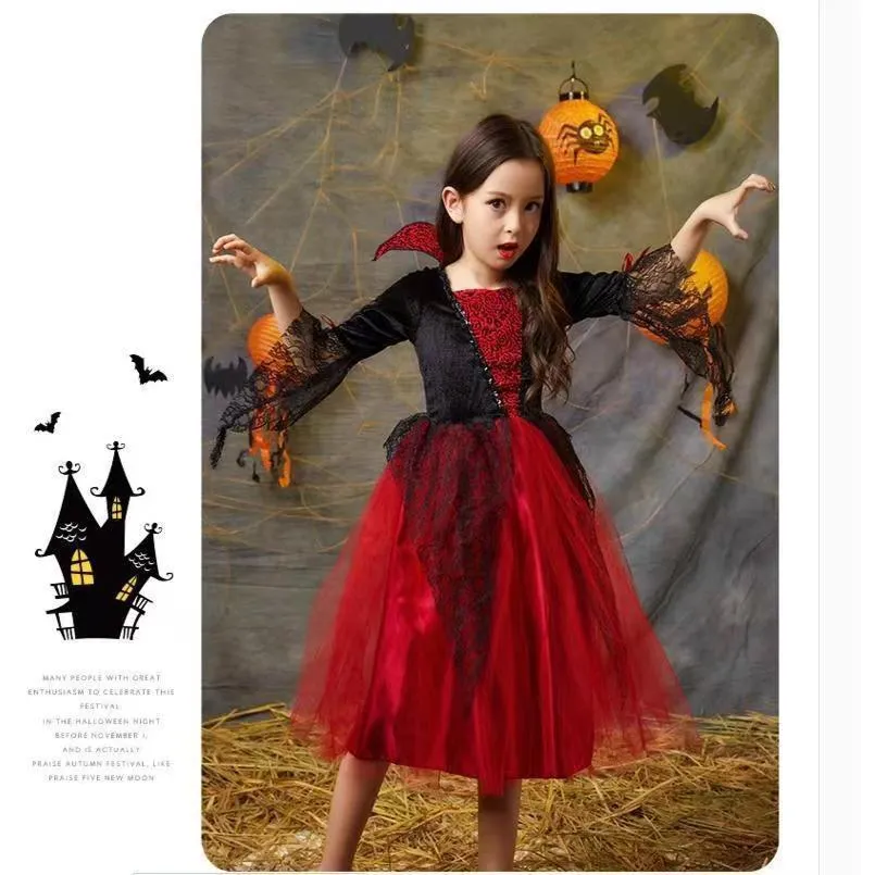 Children's Halloween Witch Clothing Suit