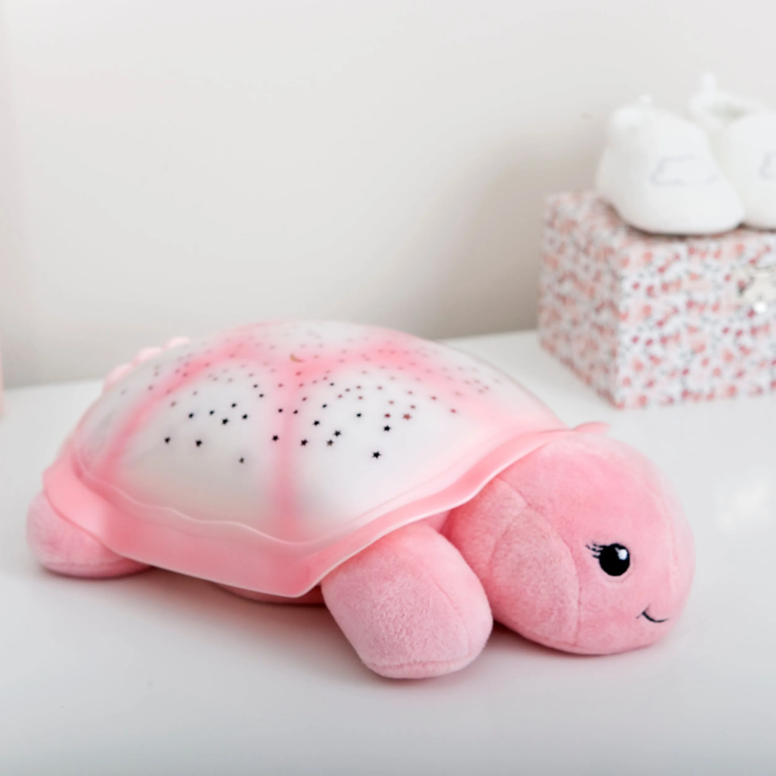 Cloud b -Twinkling Twilight Turtle | Pink Star Projector Nightlight with Soothing Sounds