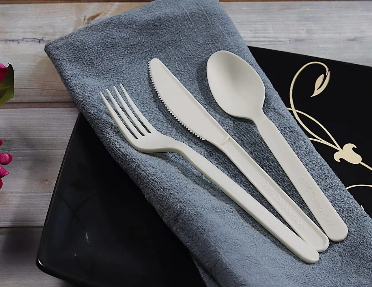 Compostable Cutlery Spoons Knives Forks BPA Free