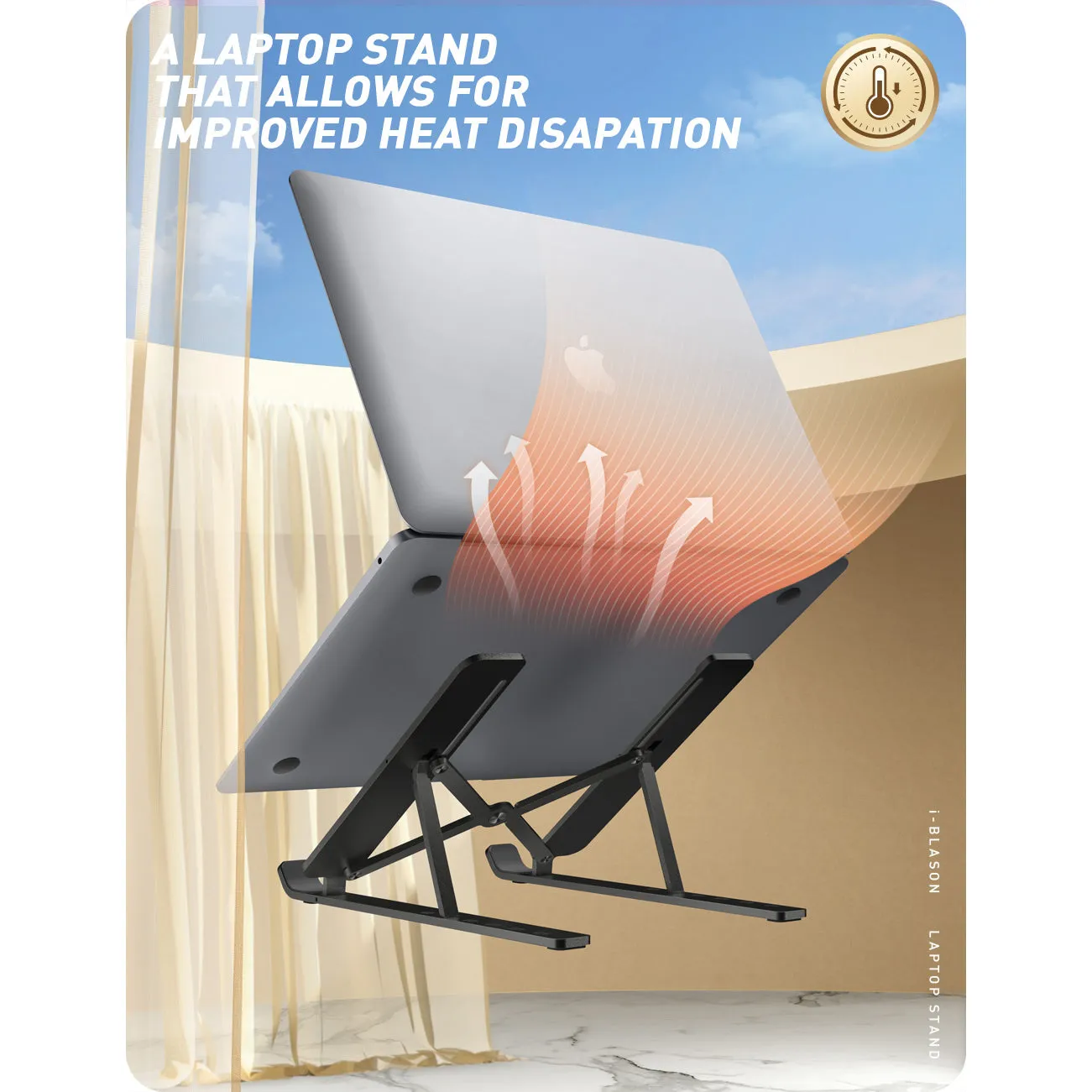 Cosmo Laptop Stand - Marble Black