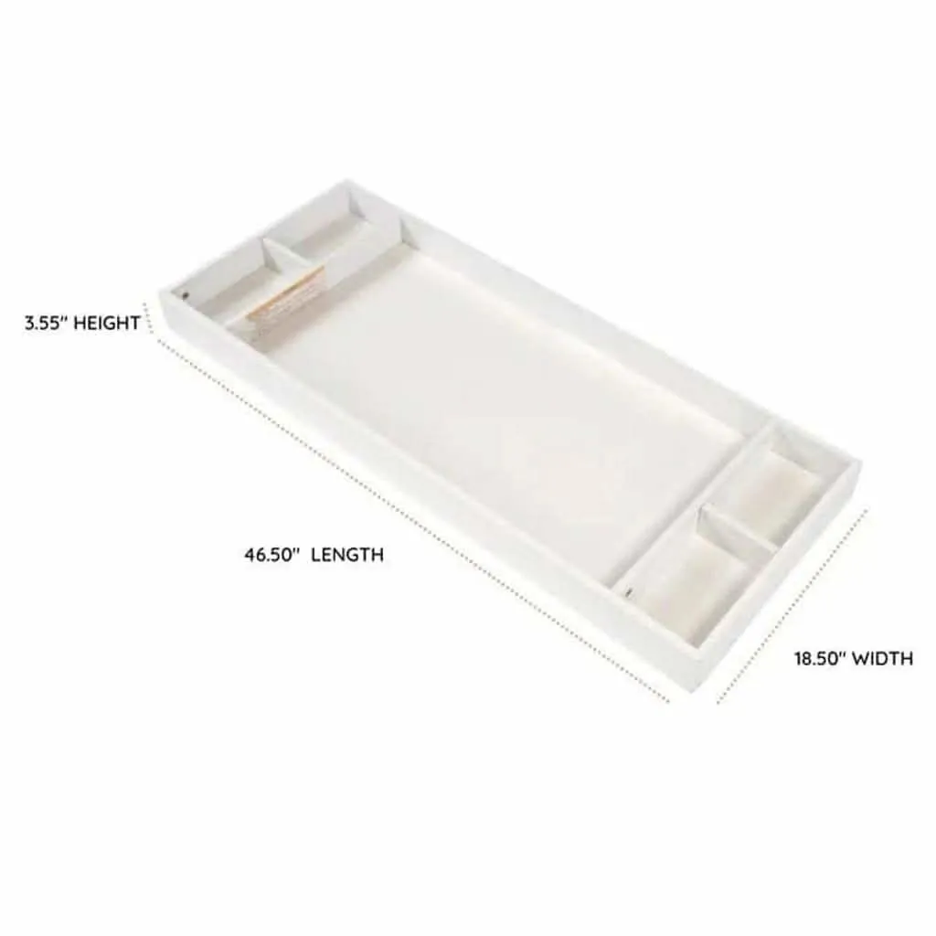 DaDaDa 48" Standard Changing Tray, White