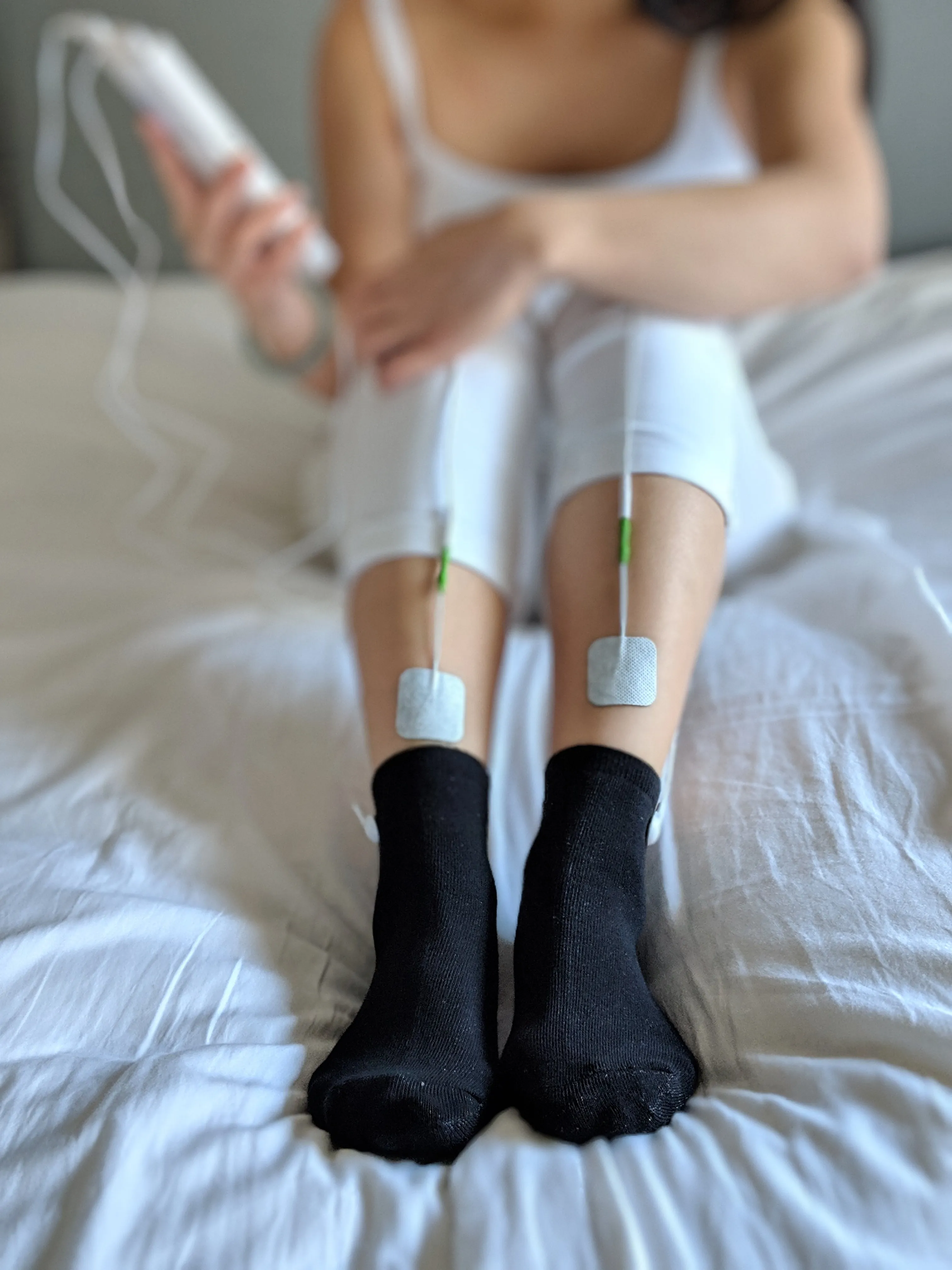 DL003 TENS Socks-Electronic Pulse Massager, socks come either black or white depend on availability