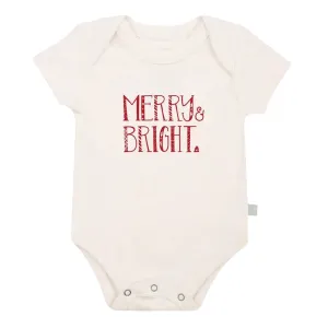 Finn and Emma Organic Short Sleeve Bodysuit - Merry & Bright