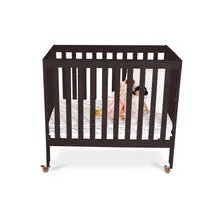 First Essentials Ruby Flat Top Mini Portable Folding Crib