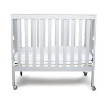 First Essentials Ruby Flat Top Mini Portable Folding Crib