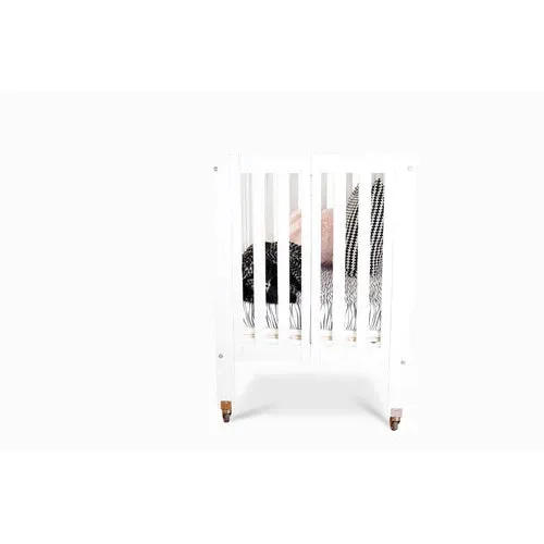 First Essentials Ruby Flat Top Mini Portable Folding Crib