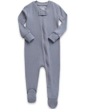 Grey Baby Footed Sleepers