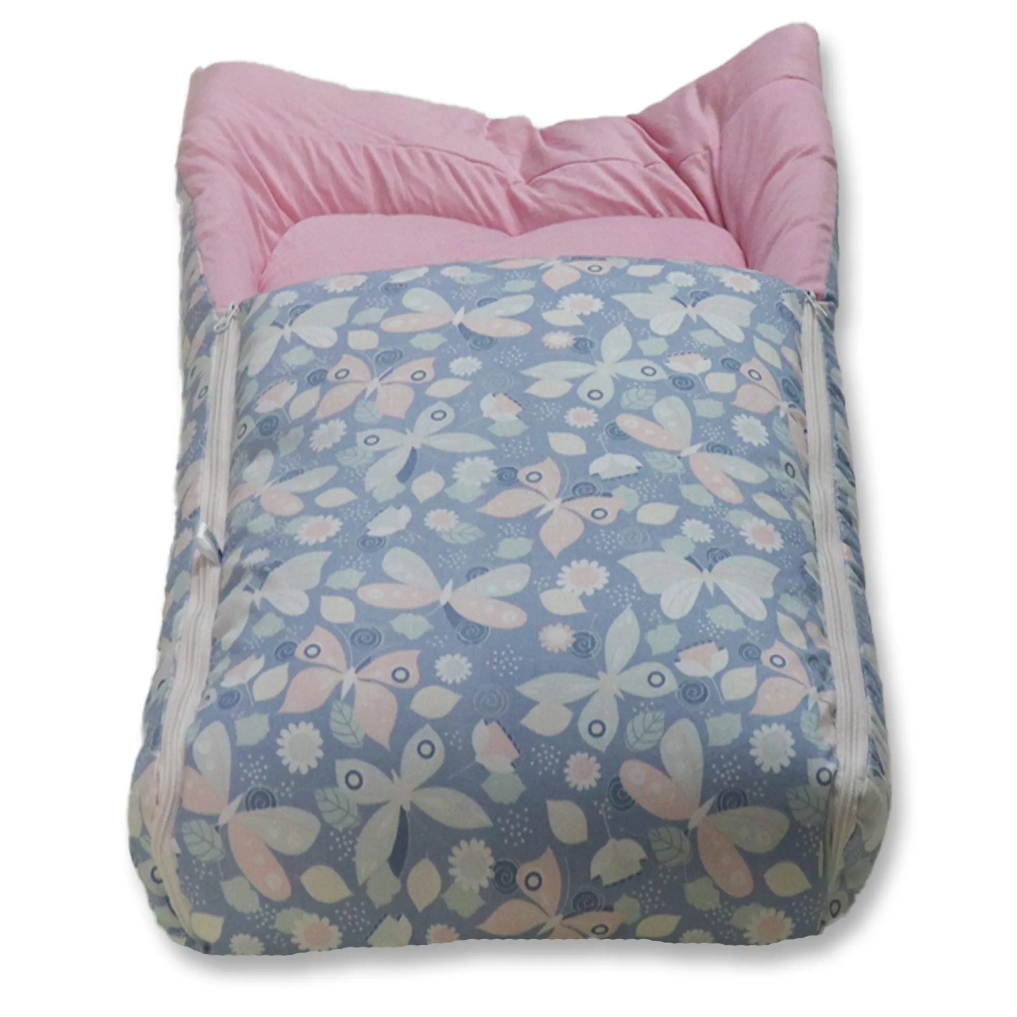 Grey Butterfly Baby Sleeping Bag N Carrier