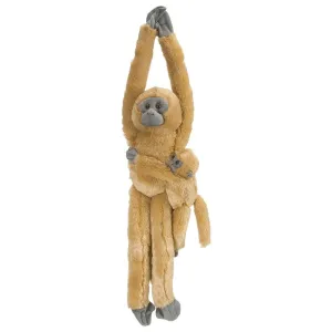 Hanging Common Langur with Baby Stuffed Animal - 20"