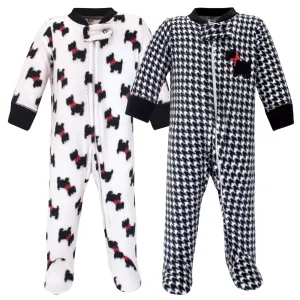 Hudson Baby Fleece Sleep and Play, Scottie Dog