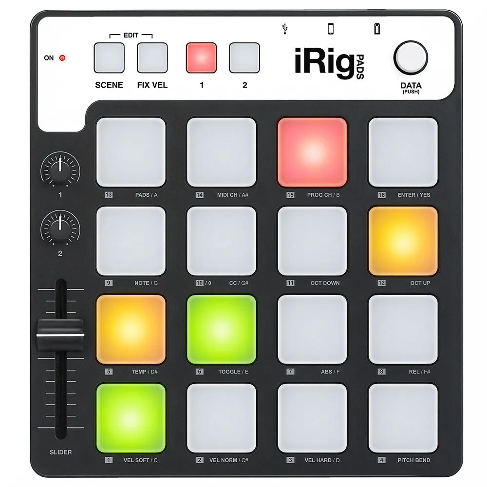 IK Multimedia iRig Pads Midi Groove Controller