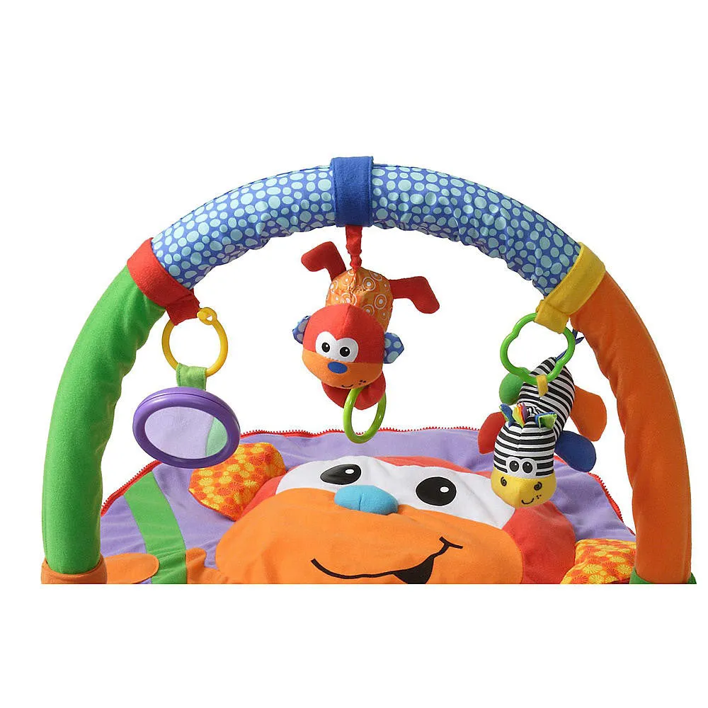 Infantino Merry Musical Monkey Floor Gym Explore and Store - 3 Fun Play Pals