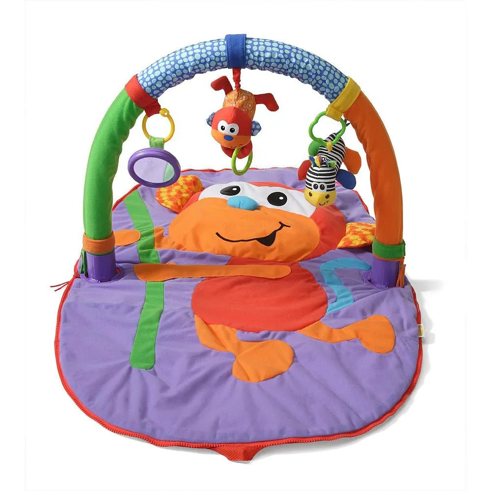 Infantino Merry Musical Monkey Floor Gym Explore and Store - 3 Fun Play Pals