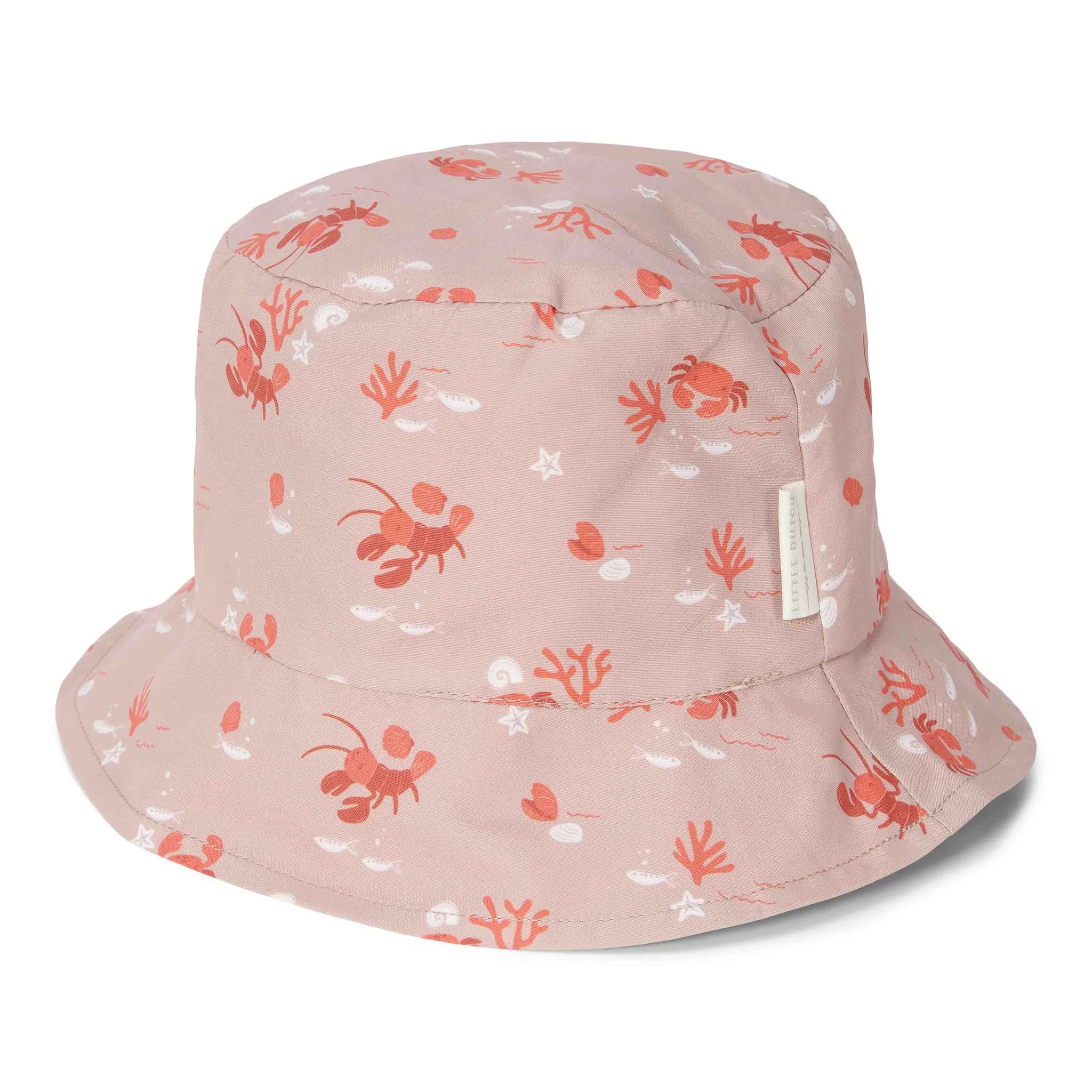 Little Dutch Reversible Bucket Hat - Coral & Lobster Bay