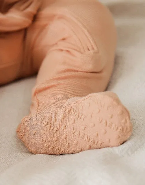 Milk Orange Baby Footed Sleepers