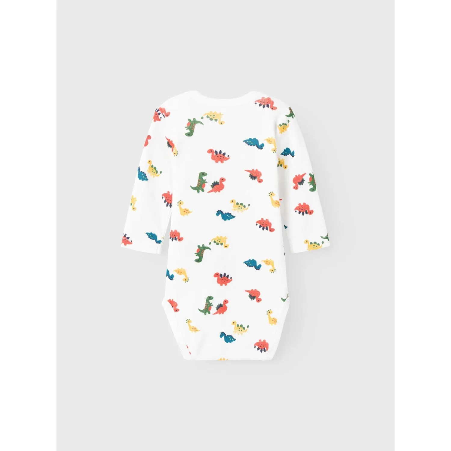 Name It Bright White Bodysuit Ls 2-Pack Bright White Dino Noos