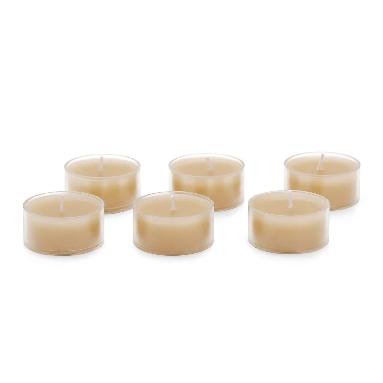 Pure Home and Living Set of 24 Beige Autumn Fruit 6 Tea Lights