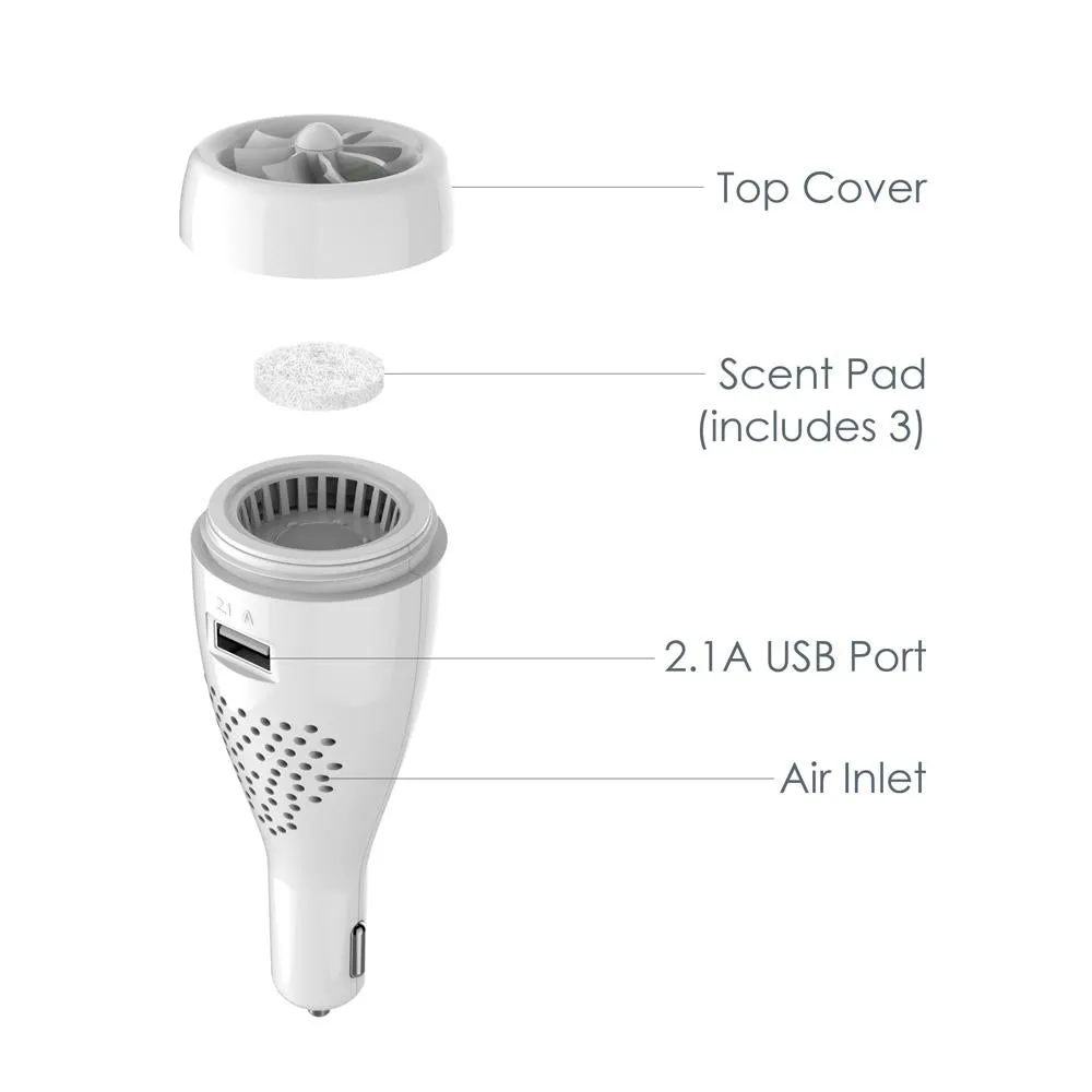 PureSpa™ Auto Oil Diffuser & Car Charger