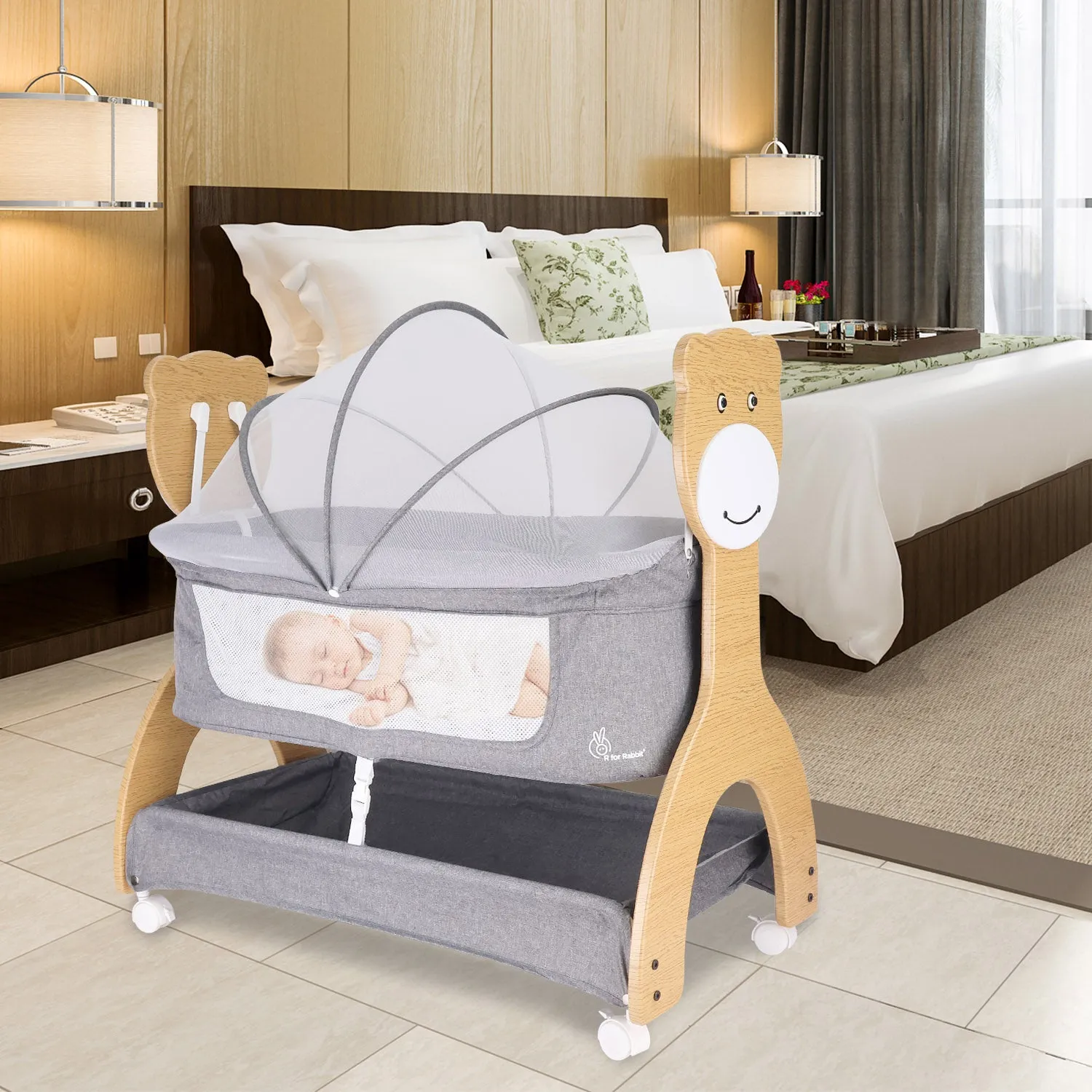 R for Rabbit Lullabies Woodsy Manual Cradle