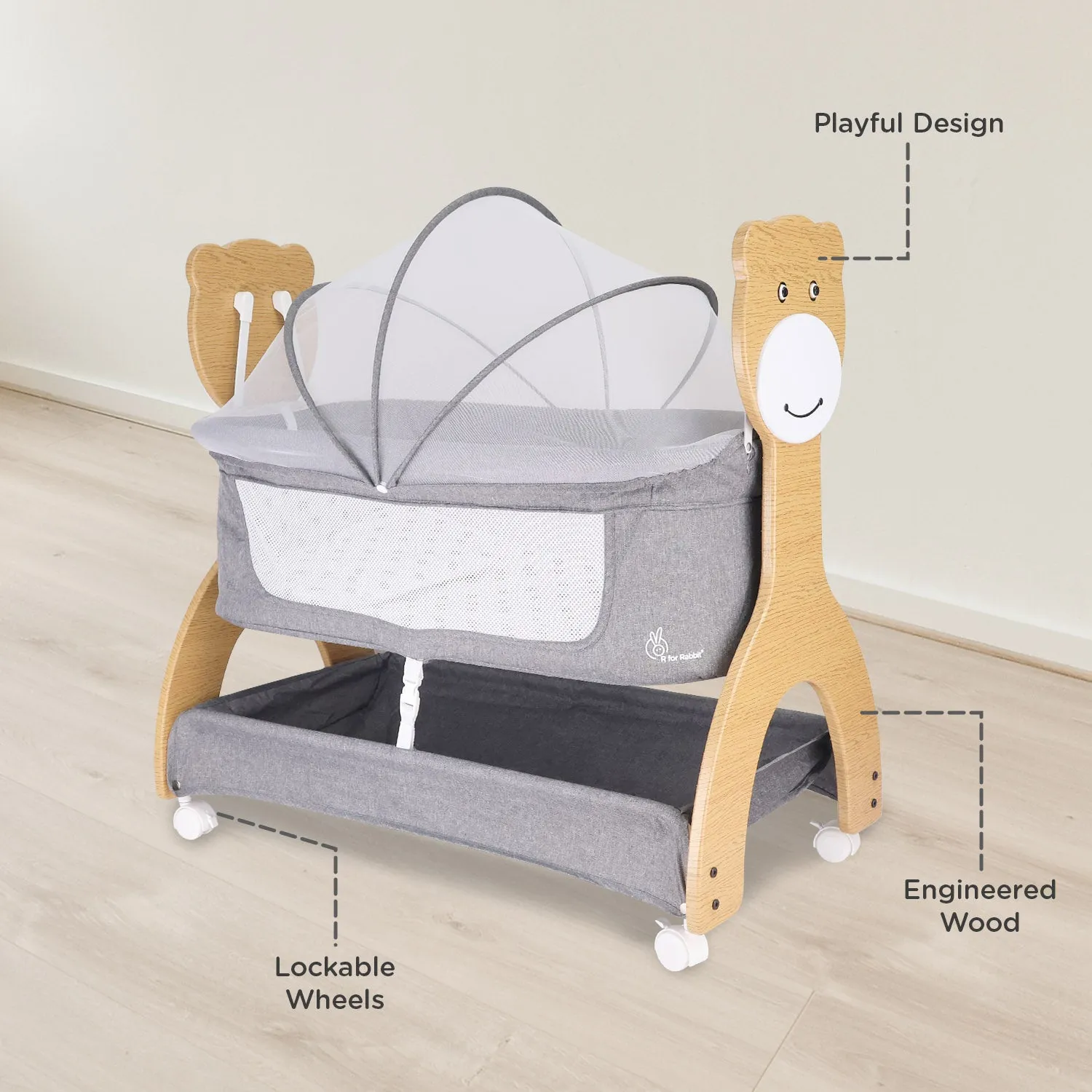 R for Rabbit Lullabies Woodsy Manual Cradle