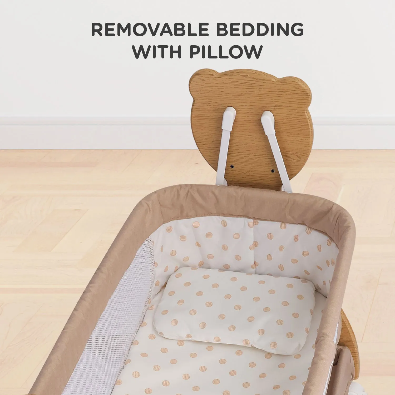 R for Rabbit Lullabies Woodsy Manual Cradle