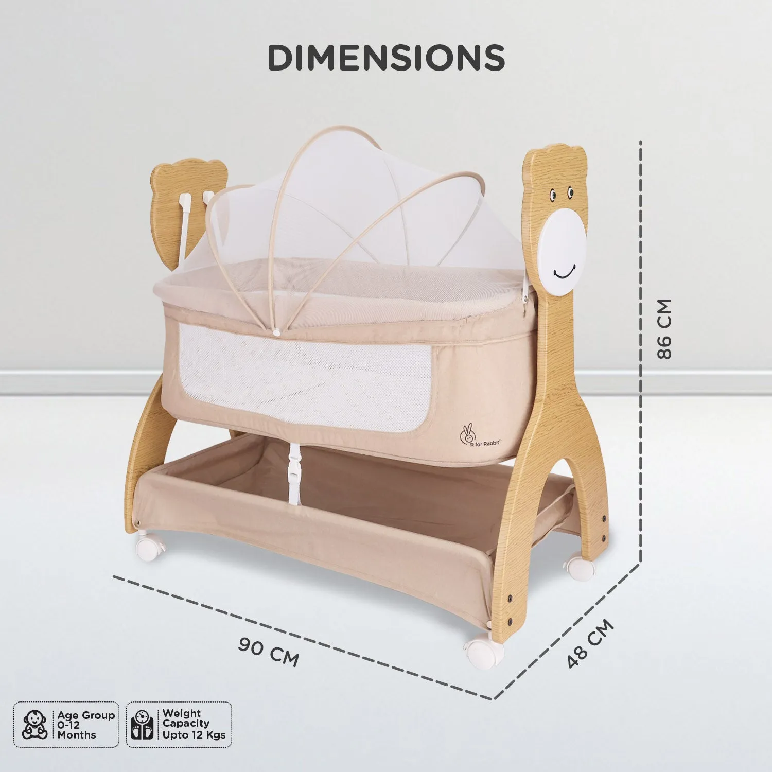 R for Rabbit Lullabies Woodsy Manual Cradle