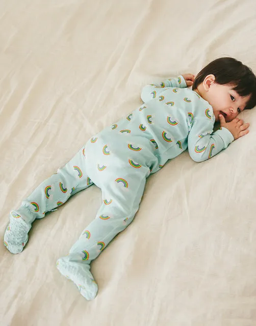 Rainbow Baby Footed Sleepers