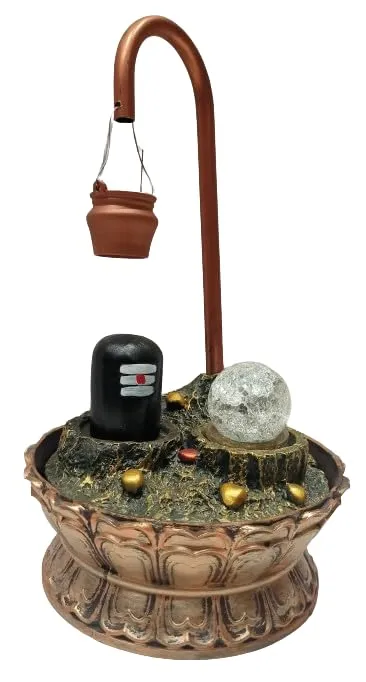 Showkeen Store Small Water Falls shivlinga/nature Height 7.5" Width5.5 Length 4" Inch