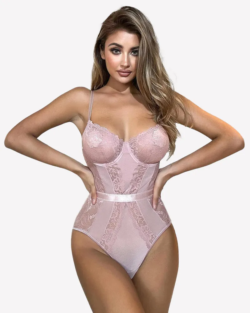 Snap Crotch One Piece Underwire Bodysuits