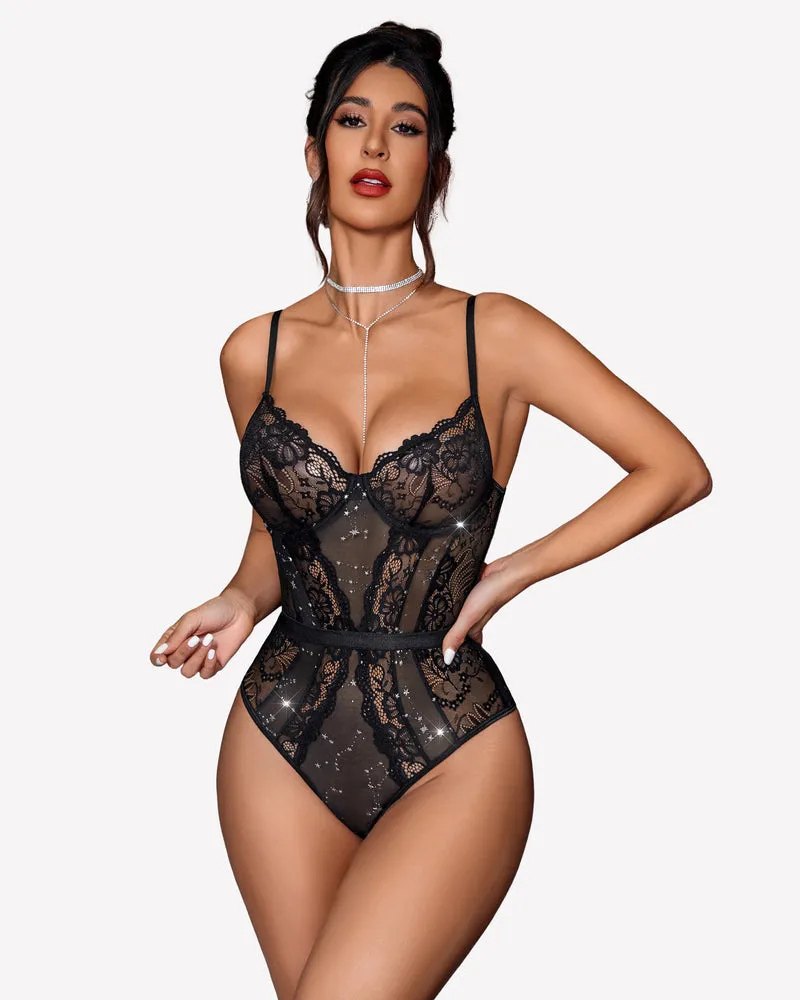 Snap Crotch One Piece Underwire Bodysuits