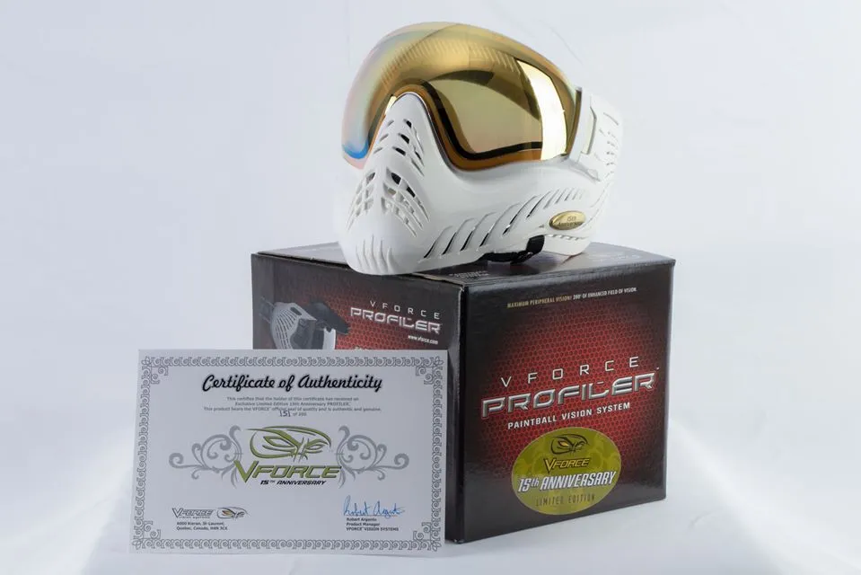 VForce Profiler Mask 15th Anniversary White Gold - 1 of 200