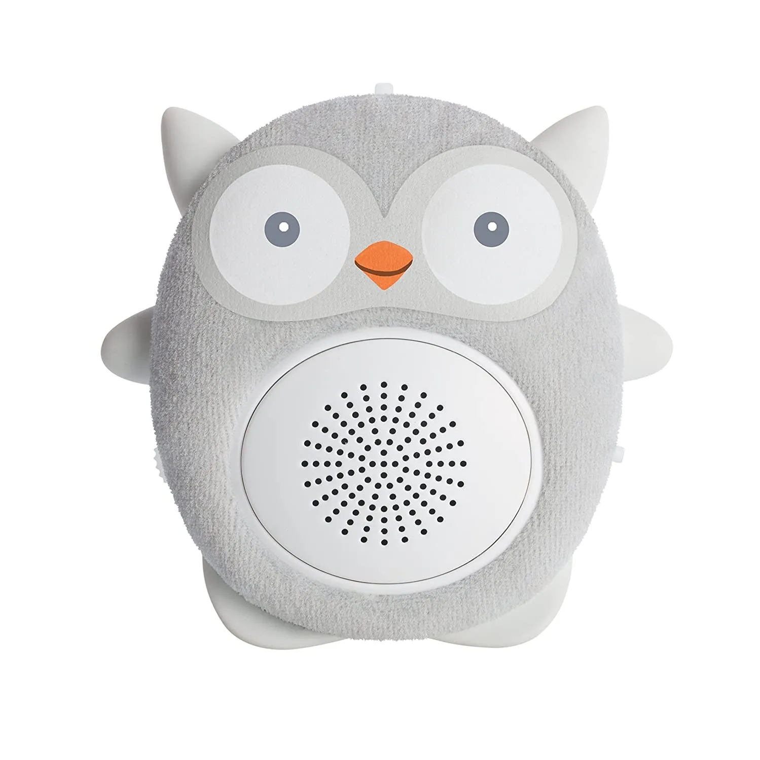 Wavhello Portable Baby Sleep Soother - Rechargeable Bluetooth Noise Machine Travel Sound Speaker Great for Cribs, Strollers, Car Seat and More - Ollie the Owl Soundbub, Grey